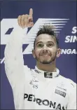  ??  ?? Lewis Hamilton has announced his determinat­ion to entirely cut meat out of his diet.