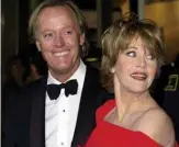  ??  ?? In this file photo Actress Jane Fonda (right) and her brother actor Peter Fonda (left) arrive in Avery Fisher Hall at Lincoln Center in New York.