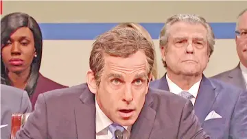  ??  ?? Ben Stiller as Michael Cohen on “Saturday Night Live”.