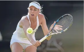  ??  ?? Naomi Broady had a tough match in Auckland against Danka Kovinic before making the third round.