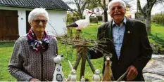  ?? Foto: Walter Kleber ?? Vor 60 Jahren läuteten für die Hochzeitsg­locken. Heute feiern Emma und Ludwig Wanner in Scherstett­en ihre diamantene Hochzeit.