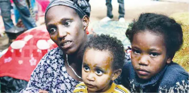  ??  ?? This Oromo woman lost her husband during evictions from the Somali Region and has no idea of his condition or whereabout­s.