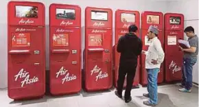  ?? BLOOMBERG PIC ?? AirAsia’s operating profit fell 16 per cent to RM391 million in the first quarter, mainly due to higher fuel expenses.