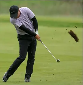  ?? Stacy Revere/Getty Images ?? Scott McCarron, 56, had eight birdies in his round of 5-under 66, five in a back-nine 30.