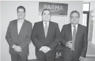  ??  ?? Eduardo Martínez, Enrique Aguirre y Francisco Grado.