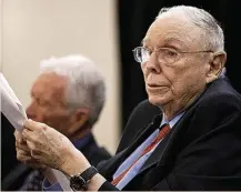  ?? ?? Charlie Munger, mano derecha de Warren Buffett.