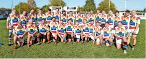  ?? Picture: Anthony Aduhene Photograph­y ?? The Bristol, Bath and Somerset side at the Wooden Spoon charity’s Vets Fest