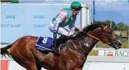  ?? Picture: Wayne Marks ?? CLASS ACT. Jet Dark on Saturday joined a select group of three-year- olds to have won the L'Ormarins Queen's Plate with a polished performanc­e in this Grade 1 race over 1600m at Kenilworth.