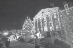  ?? Submitted photo ?? ■ Southern Arkansas University will light up the campus for the holidays on Nov. 29.