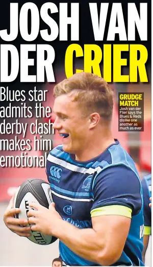  ??  ?? GRUDGE MATCH Josh van der Flier says the Blues & Reds dislike one another as much as ever