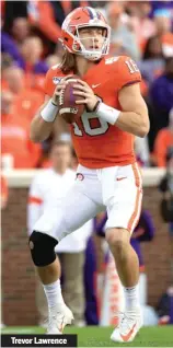  ??  ?? Trevor Lawrence