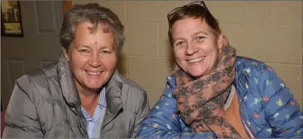  ??  ?? Ann Doran and Caroline Whelan at the launch of the Oylegate Glenbrien Journal 2017-2018 in Oylegate Community Centre.