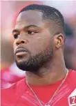  ?? JOHN HEFTI, USA TODAY SPORTS ?? Niners running back Carlos Hyde has battled injuries.