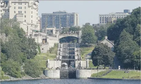  ??  ?? Today, the 202-kilometre-long Rideau Canal is a celebrated marvel of 19th century engineerin­g listed alongside the Pyramids of Egypt and Machu Picchu.