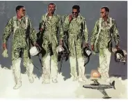  ?? (Special to The
Commercial) ?? Roy LaGrone made it a lifelong project to tell the little-known stories about the nation’s Black pilots through his paintings.