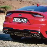  ??  ?? On twisty roads or straight stretches, the Stinger GT stays smooth with its dynamic abilities