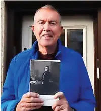  ?? ?? ●●Author Nigel Jepson with a copy of his book outside the house on Bolton Street