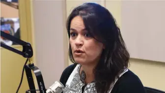  ??  ?? ‘QUICKLY AND QUIETLY’: City Councilor Annissa Essaibi George, above on Herald Radio in 2017, is the chairwoman of City Council’s education committee.