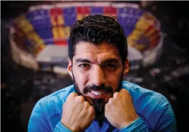  ??  ?? Luis Suárez: ‘My kids never go to Champions League games but they want to go to this one.’ Photograph: Pablo Garcia