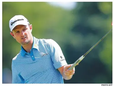  ?? PHOTO AFP ?? Justin Rose est en tête de l’Invitation Fort Worth à l’aube des rondes du week-end.