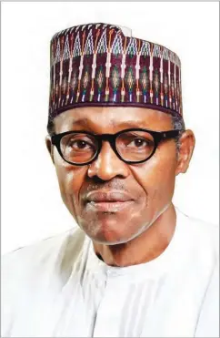  ??  ?? President Muhammadu Buhari