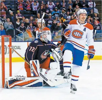  ?? PHOTO AFP ?? Brendan Gallagher a réussi son 25e but de la saison après seulement 34 secondes au premier vingt.