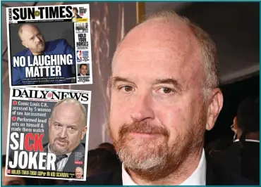  ??  ?? Louis CK was condemned for being controvers­ial this week. Not like him