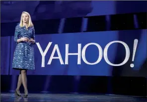  ?? AP/JULIE JACOBSON ?? Marissa Mayer, CEO at Yahoo Inc., is among company officials that hedge fund Starboard Value wants to replace.