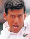  ??  ?? ANDRE’S ACE Serb Djokovic