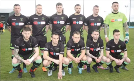  ??  ?? North End United prior to their dramatic FAI Junior Cup semi-final win over St. Michael’s of Tipperary.