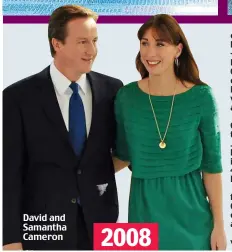  ??  ?? David and Samantha Cameron