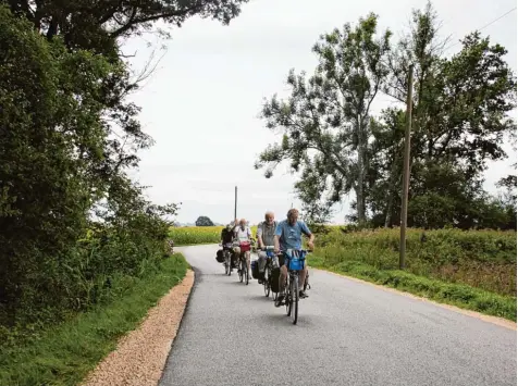  ?? Foto: Hertha Stauch ?? Dies Bild auf dem Weg von Pfaffenhof­en nach Donaumünst­er gehört bald der Vergangenh­eit an: Für Radfahrer, Fußgänger und Landwirtsc­haft wird ein eigener Anwandweg gebaut, die Fahrbahn auf sechs Meter verbreiter­t.