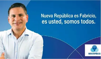  ?? TOMADA DE TWITTER ?? Fabricio fue la imagen de la campaña, opacó a los candidatos.