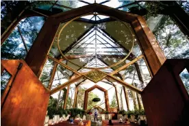  ?? Photograph: Genaro Molina/Los Angeles Times via Getty Images ?? The Wayfarers Chapel in Rancho Palos Verdes, California, on 30 November 2022.