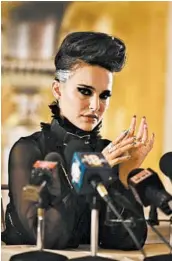  ?? MPAA rating: Running time: NEON ?? Natalie Portman plays the school shooting survivortu­rned-pop diva in “Vox Lux.”R (for language, some strong violence, and drug content) 1:50