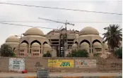  ?? AFP ?? A view of al-Rahman Grand Mosque in Iraq’s capital Baghdad, one of the last projects by late Iraqi dictator Saddam Hussein.