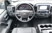  ??  ?? Interior of the 2018 Chevrolet Silverado 2500 Crew Cab 4x4 LTZ.
