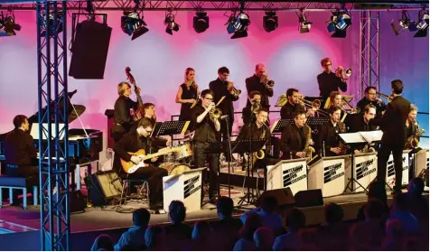 ?? Foto: Weinretter ?? Das Christian Elsässer Jazz Orchestra gastierte im Audi Forum.