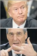  ?? Picture: AFP ?? IN THE EYE: The Washington Post says that Robert Mueller, above, the special counsel overseeing the probe into Russia’s alleged meddling in the US election, is looking at whether US President Donald Trump, top, tried to obstruct justice