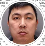  ??  ?? Jailed...Alex’s brutal partner Peter Yeung