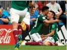  ?? Bild: PETTER ARVIDSON ?? VILD GLÄDJE. Mexico har slagit Tyskland