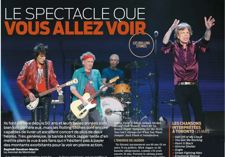  ??  ?? LES ROLLING
STONES