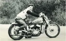  ??  ?? Trev Deeley was a flat-track racer and internatio­nal motorcycle competitor sponsored by Harley-Davidson.