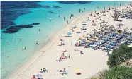  ??  ?? Stunning beach at Bendinat resort on Mallorca