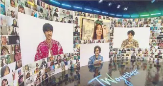  ??  ?? Scenes from the virtual presscon and global fan meeting with Seung-gi and Jasper ahead of their show's June 26 premiere.
— Photos courtesy of Netflix