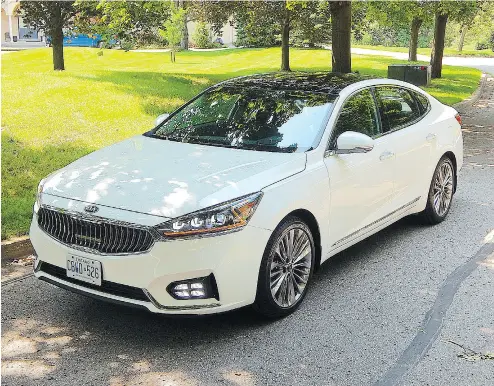  ?? PHOTOS: BRIAN HARPER / DRIVING. CA ?? The 2017 Kia Cadenza is a full-size sedan with luxury potential without the extravagan­t price, Brian Harper writes.