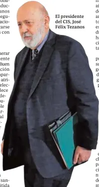  ?? ABC ?? El presidente del CIS, José Félix Tezanos