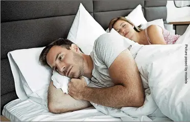  ?? ?? SINGLE LIFE: He’s losing sleep because his girlfriend might be about to pop the question