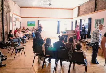  ?? ?? People gather to honor National Day of Awareness for Missing and Murdered Indigenous Women and Girls at an event on Thursday in Troy.