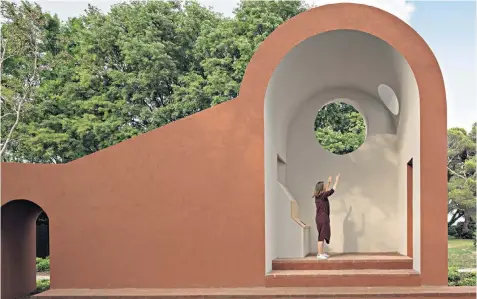  ??  ?? Holy See Pavilion: the chapels of Spanish architects Ricardo Flores and Eva Prats and below, Italian architect Francesco Cellini